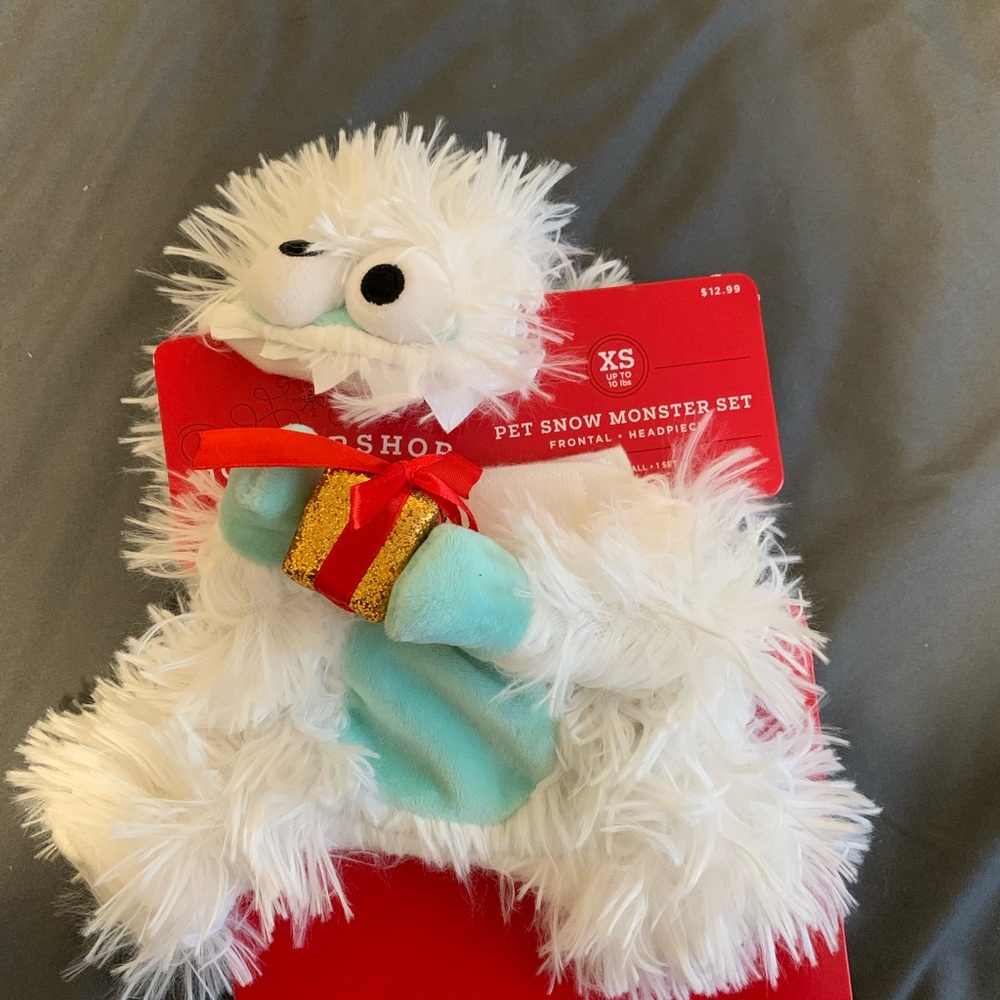 Snow Monster Pet XSmall Halloween costume